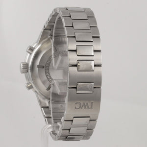 IWC Schaffhausen GST Chronograph Steel White Dial 39mm Watch IW370713 w/ BOX