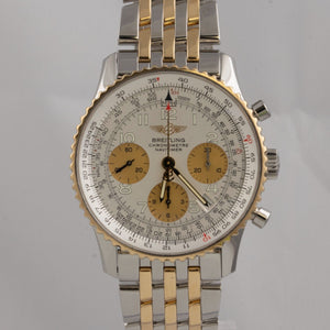 Breitling Navitimer Date Stainless Steel & 18k Gold 42mm D23322 BOX + PAPERS