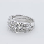 18k White Gold Graduated Diamond Anniversary Band 0.25ctw G VS Ring Size 8.5