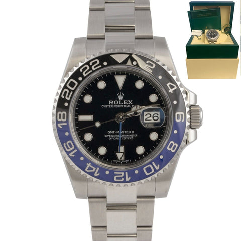 Rolex GMT Master II 116710 BLNR Steel Ceramic Batman Blue 40mm Watch BOX