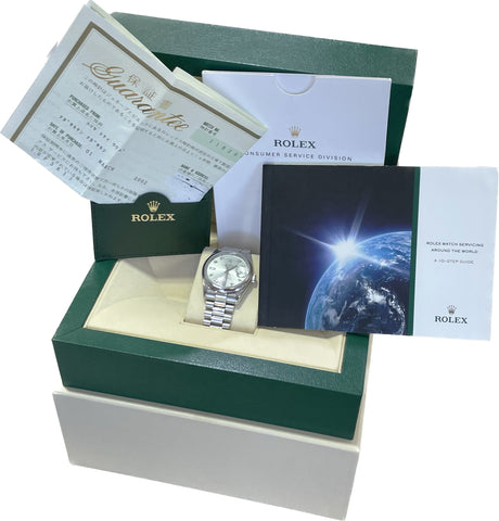 PAPERS Rolex Day-Date Presidential 36mm DIAMOND 950 Platinum Watch 118206 BOX