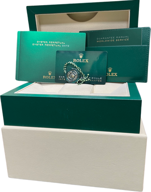 2021 NEW PAPERS Rolex Oyster Perpetual 41mm BLACK Stainless Watch 124300 BOX