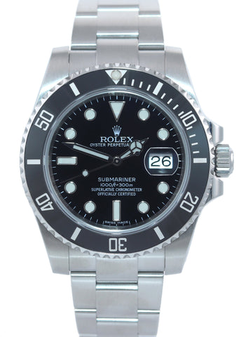 2019 MINT Rolex Submariner Date 116610 Steel Black Ceramic Bezel 40mm Watch Box