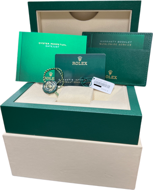 2022 NEW PAPERS Rolex DateJust 41 MINT GREEN JUBILEE Stainless Watch 126300 BOX