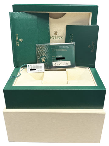 2021 PAPERS Rolex Oyster Perpetual 31 Steel TURQUOISE Blue 31mm 277200 Watch BOX