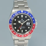 2006 Rolex GMT-Master 2 Pepsi 40mm Steel 16710 NO HOLES Black Watch Box