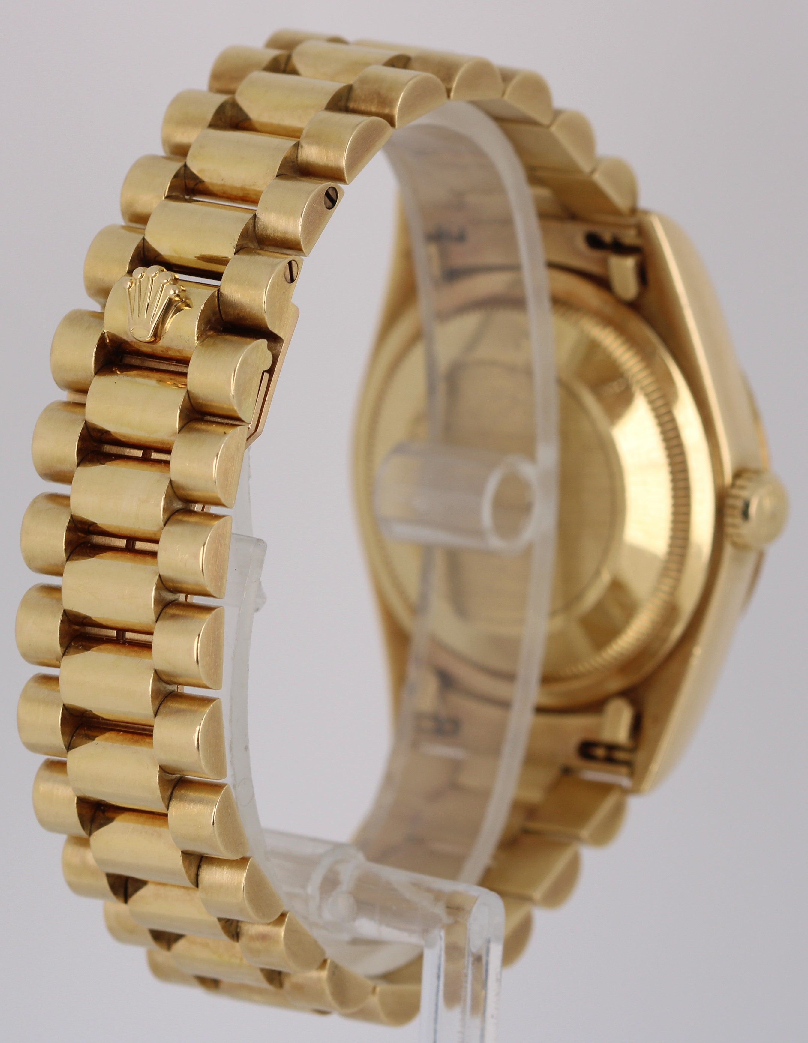 Rolex Day-Date President PAPERS 18k Gold Myriad Bronze DIAMOND 36mm 18238 Watch
