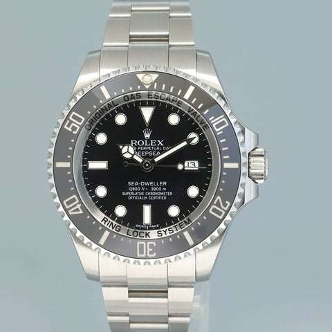 MINT 2015 Rolex Sea-Dweller DEEPSEA 116660 Steel 44mm Black Ceramic Watch Box