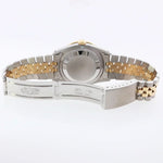 DIAMOND BEZEL Rolex DateJust 16233 Two-Tone  Yellow Gold MOP Jubilee Watch Box