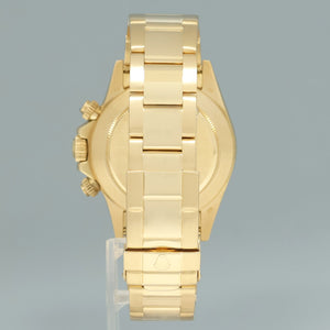 MINT 1999 Rolex Daytona 16528 Zenith White Chrono 40mm Cosmo Yellow Gold Watch