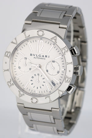 Bulgari Bulgari Date Stainless Steel Automatic Silver 38mm BB38SSCH Watch