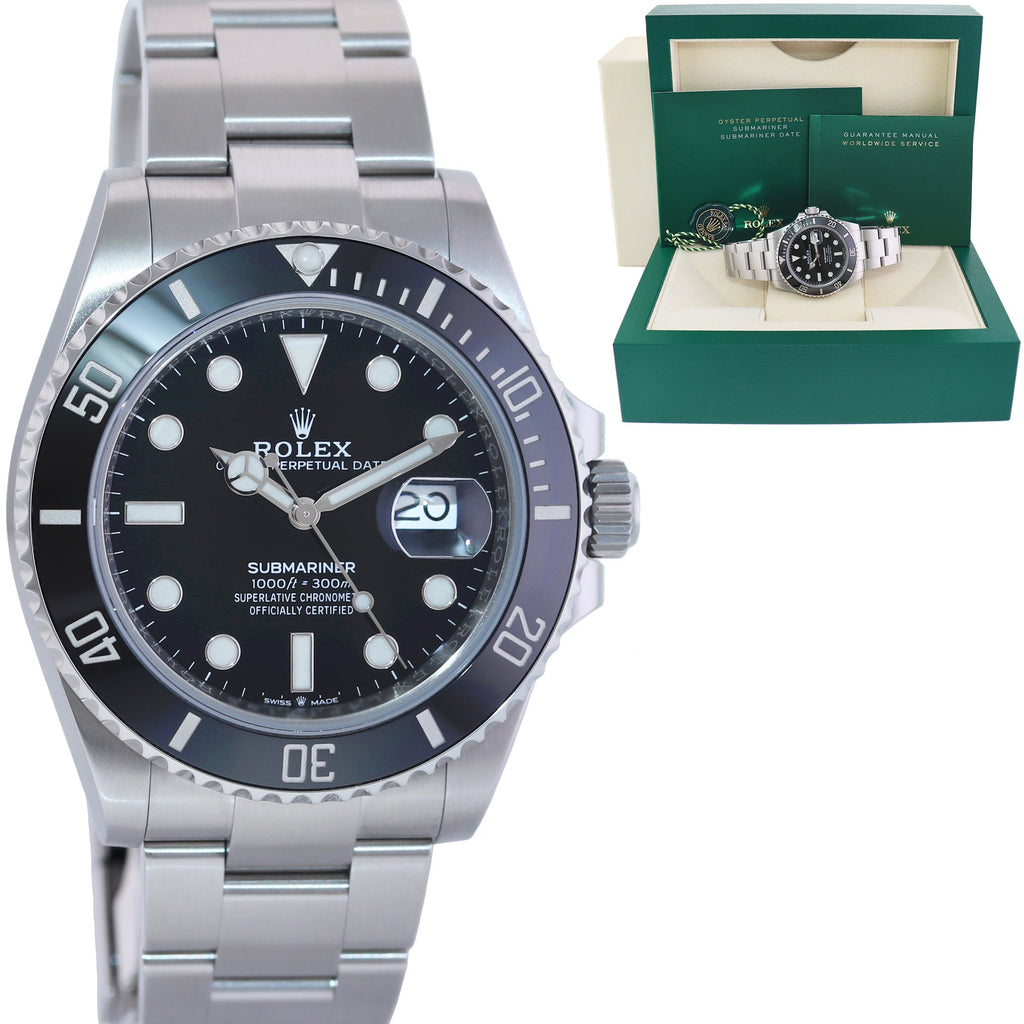 NEW 2023 Rolex Submariner 41mm Black Ceramic 126610LN Watch Box