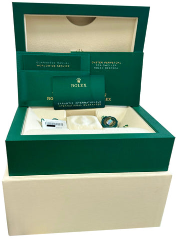 UNWORN PAPERS Rolex Sea-Dweller Deepsea 126660 Black Stainless 44mm Watch B+P