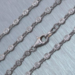 18k White Gold 2.01ctw Diamonds By The Yard 18" Necklace