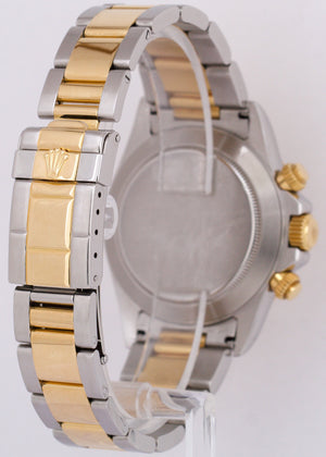 Rolex Daytona Cosmograph SLATE Rhodium 18K Yellow Gold Stainless Watch 16523