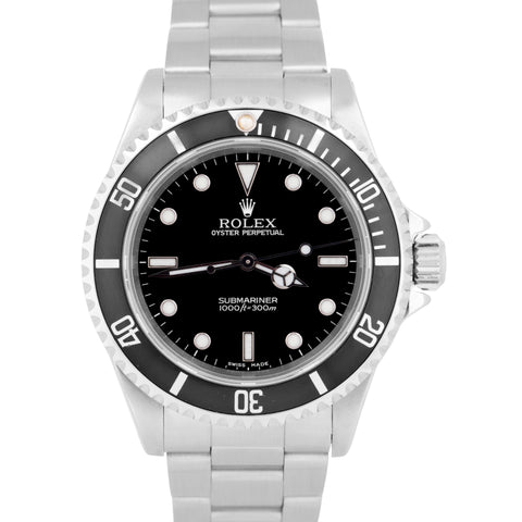 MINT Rolex Submariner No-Date Stainless Steel Black Automatic 40mm Watch 14060 M