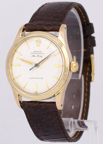 Rolex Oyster Perpetual Air-King Super Precision Silver Gold Plated 34mm 5506
