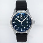 2022 NEW PAPERS IWC Pilot Mark XX Black 40mm Leather Steel IW328201 Watch Box