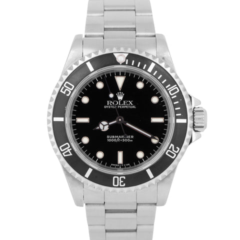 UNPOLISHED PAPERS TRITINOVA Rolex Submariner No-Date Steel 40mm Watch 14060 BOX