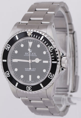 MINT Rolex Submariner No-Date Stainless Steel Black 40mm Automatic Watch 14060 M