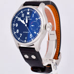 MINT IWC Big Pilot Black Arabic Automatic Stainless Steel Leather 46mm IW500912
