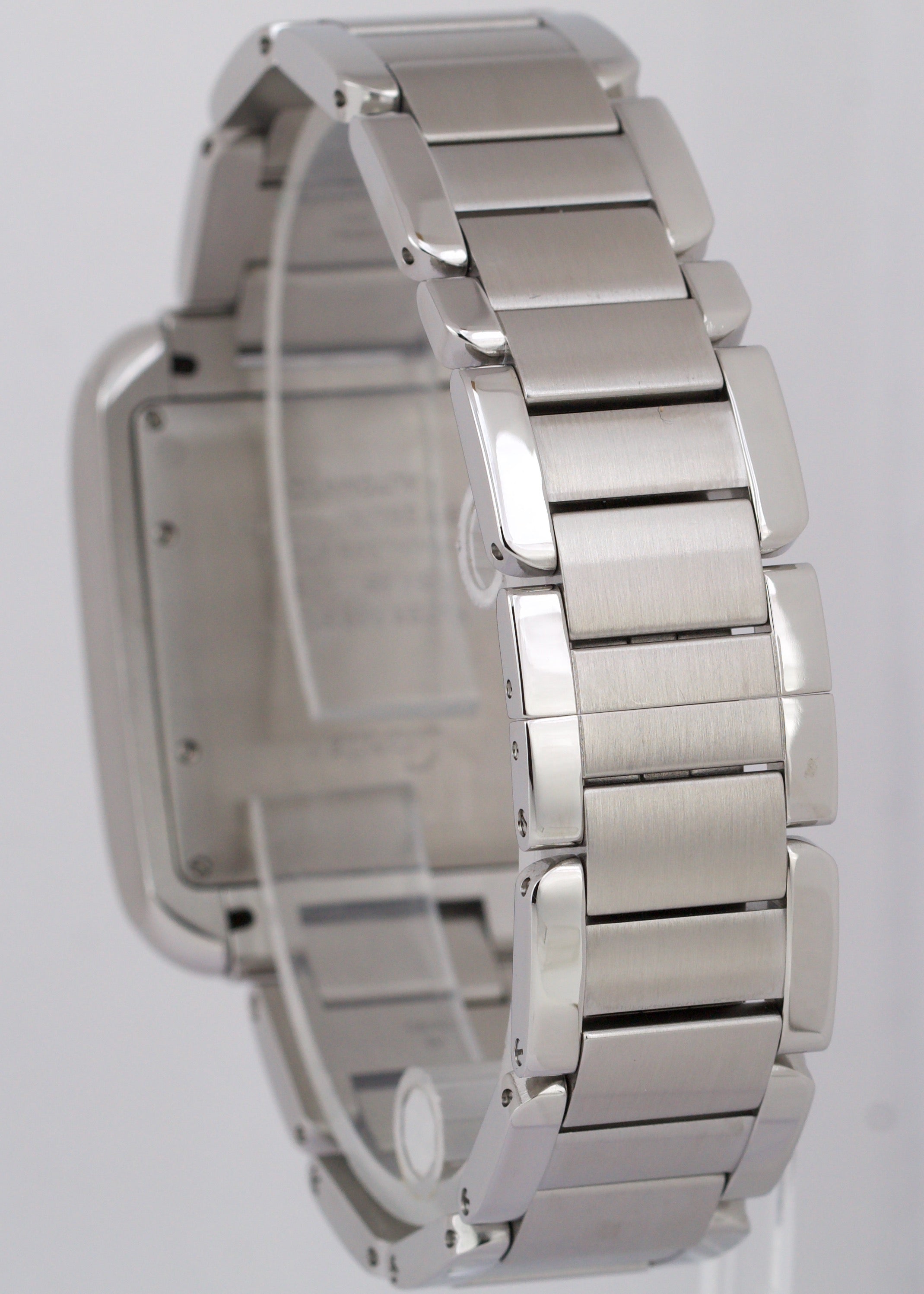 MINT PAPERS Cartier Tank Anglaise LARGE Silver 30mm Steel 3511 / W5310009 BOX