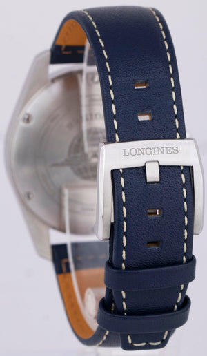 Longines Spirit 40mm Stainless Steel Blue Automatic Date Watch L3.810.4 BOX