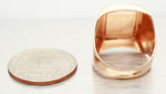 1980s Olympics Moscow Russia 'Win the Gold' Signet Ring - Solid 14k Rose Gold