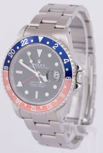 MINT UNDATED PAPERS Rolex GMT-Master 40mm PEPSI Oyster Blue Red Watch 16700 BOX