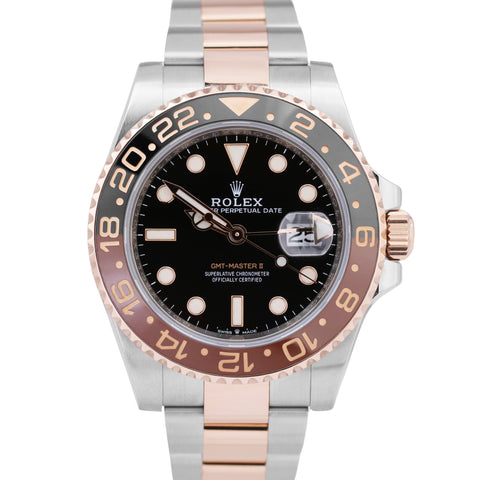 2022 Rolex GMT-Master II 18K Rose Gold ROOT BEER Brown 126711 CHNR 40mm Watch