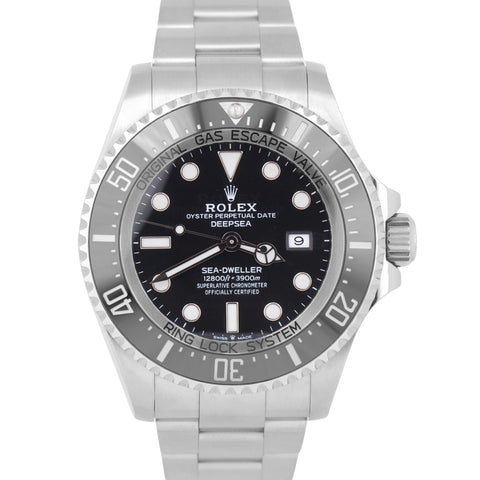 MINT 2022 Rolex Sea-Dweller Deepsea 126660 Black Stainless Steel 44mm Dive Watch