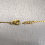 14k Yellow Gold 10 Station Diamonds by the Yard Necklace 0.75ctw 16" 2.8g