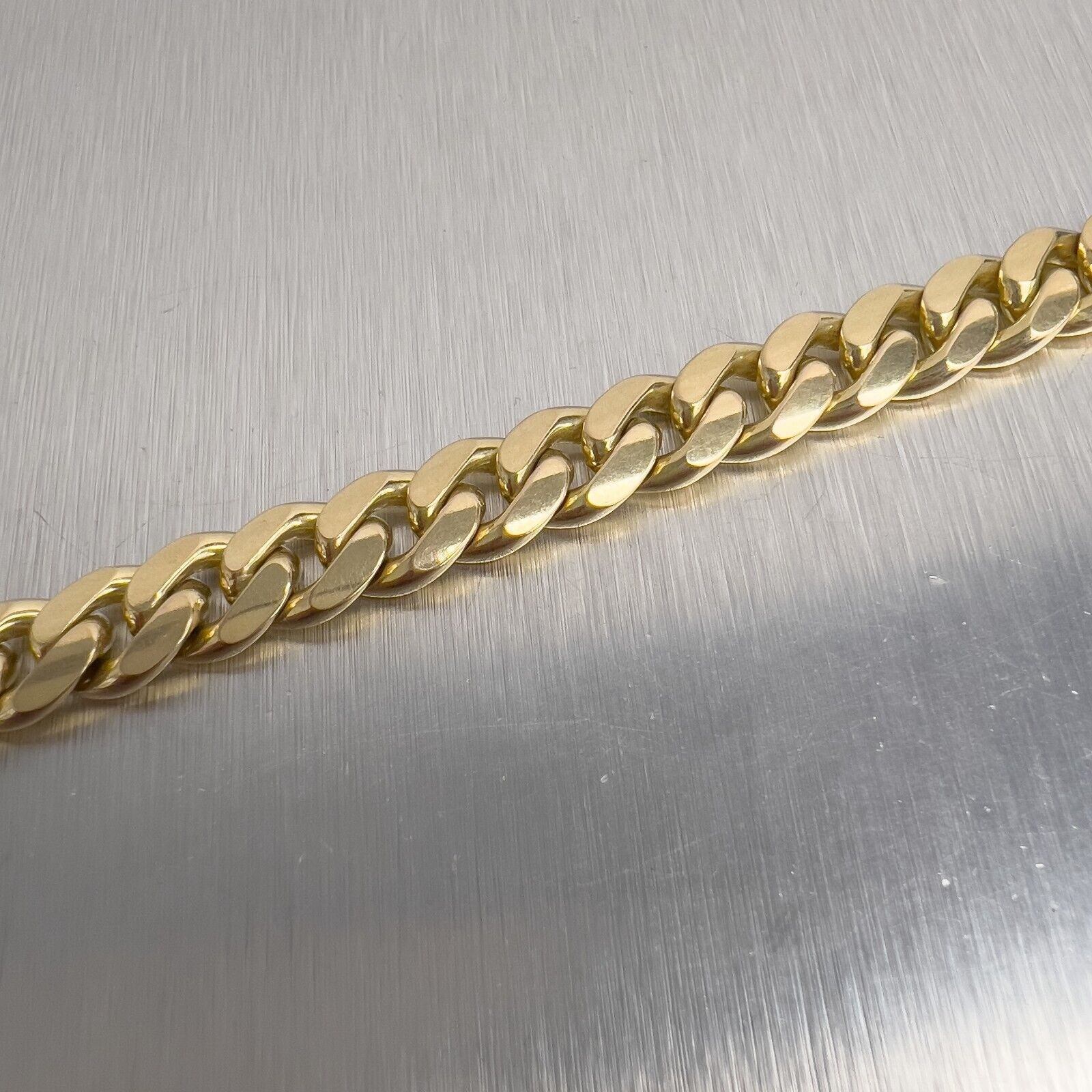 14k Yellow Gold Miami Cuban Curb Link 8.80mm Chain Necklace 24" 124.4g HEAVY