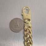UnoAErre 1AR 14k Yellow Gold Miami Cuban Link 12.40mm Bracelet 9.5" HEAVY 110.7g