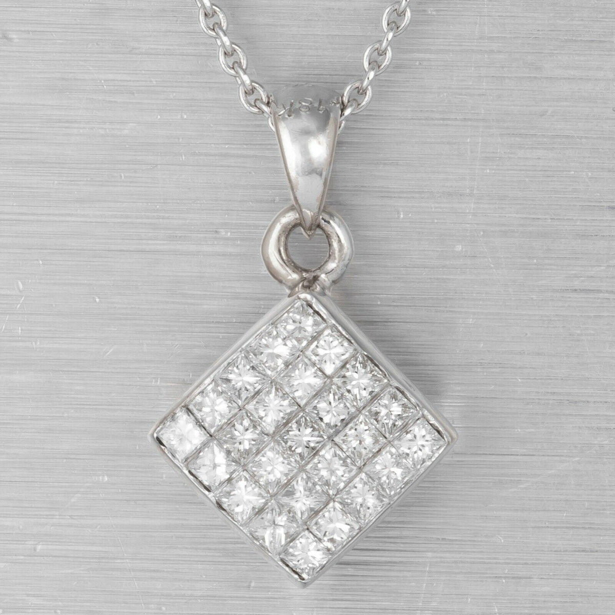 Princess Cut Diamond Lock Pendant by Skeie's Jewelers