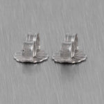 14k White Gold Diamond Dangle Kite Earrings 2.10ctw F COLORLESS VS2