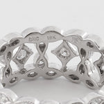 Beverly K Simply Divine 18k White Gold Boxed Diamond Wide Eternity Band 1.02ctw