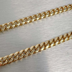 10k Yellow Gold Miami Cuban Curb Link 6.40mm Chain Necklace 28.5" 79.1g HEAVY