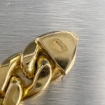 14k Yellow Gold Miami Cuban Semi-Solid Link 9.50mm Bracelet 8.25" 26.7g ITALY