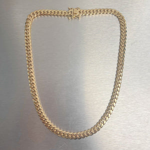 14k Yellow Gold Miami Cuban Link 8.70mm Chain Necklace 20" 113.1g