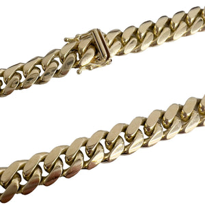 14k Yellow Gold Miami Cuban Curb Link 9.30mm Chain Necklace 22.5" 148.5g