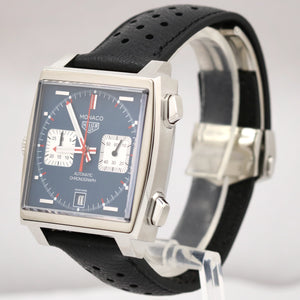 NEW MARCH 2023 Tag Heuer Monaco Steve McQueen 39mm CAW211P PAPERS Watch B+P