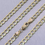 Men's 20.88g 14k Yellow Gold Cuban Curb Link Chain 24" Necklace