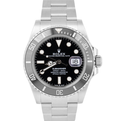 NEW APRIL 2024 PAPERS Rolex Submariner Date BLACK Steel 41mm 126610 LN BOX
