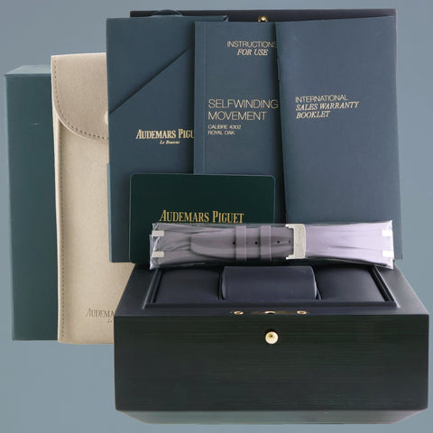 2021 MINT Papers Audemars Piguet Royal Oak 41mm Steel 15500ST Grey Watch Box