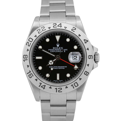2022 RSC PAPERS Rolex Explorer II Black GMT 40mm Steel FULL SET Watch 16570 BOX