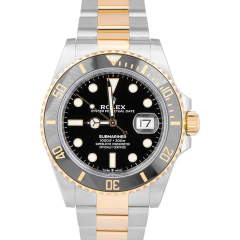 MINT PAPERS Rolex Submariner Date 41mm Ceramic Two-Tone Black 126613 LN BOX
