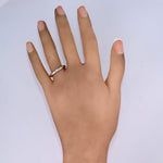 Elsa Peretti Tiffany & Co. Platinum 0.02ct Diamond Band Ring