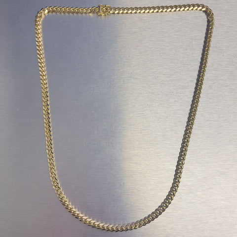 14k Yellow Gold Miami Cuban Link Chain Hidden Clasp Necklace 24.5" 67.6g