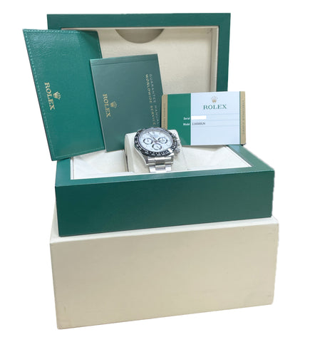 MINT PAPERS Rolex Daytona Cosmograph 40mm PANDA Stainless Watch 116500 LN BOX